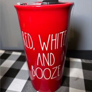 Red Ceramic Tumbler